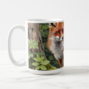 Red Fox Forest Wildlife Portrait Coffee Mug
