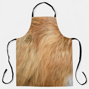 Red Fox Fur Pattern Tile Apron