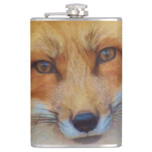 Red Fox Hip Flask