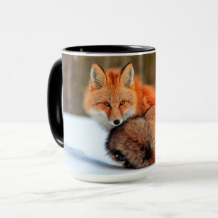 Red Fox In Snow   Yukon Mug