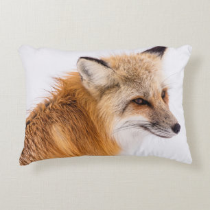 Red Fox in the Snow Decorative Cushion