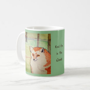 Red Fox in the Woods Coffee Mug