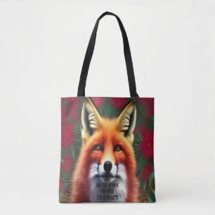 RED FOX is my therapy design Tote Bag