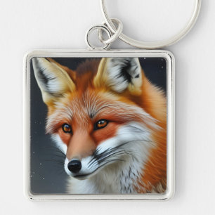 Red Fox Key Ring