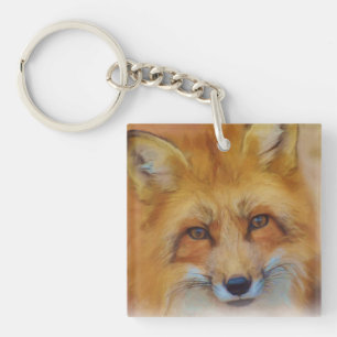 Red Fox Key Ring