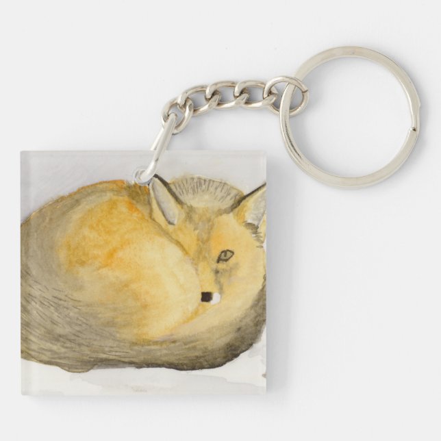 Red Fox Key Ring (Back)