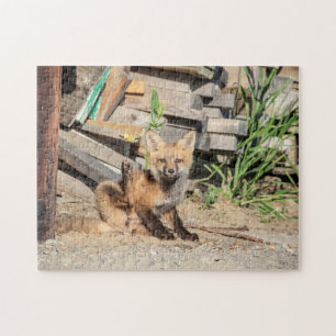 Red Fox Kit in the Adirondacks Jigsaw Puzzle