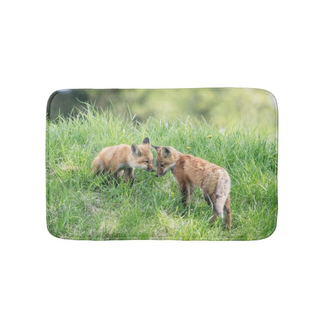 Red Fox Kits Bath Mat (Front)