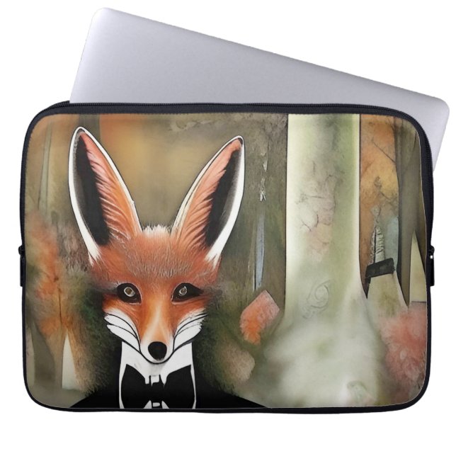 Red Fox Laptop Sleeve (Front)