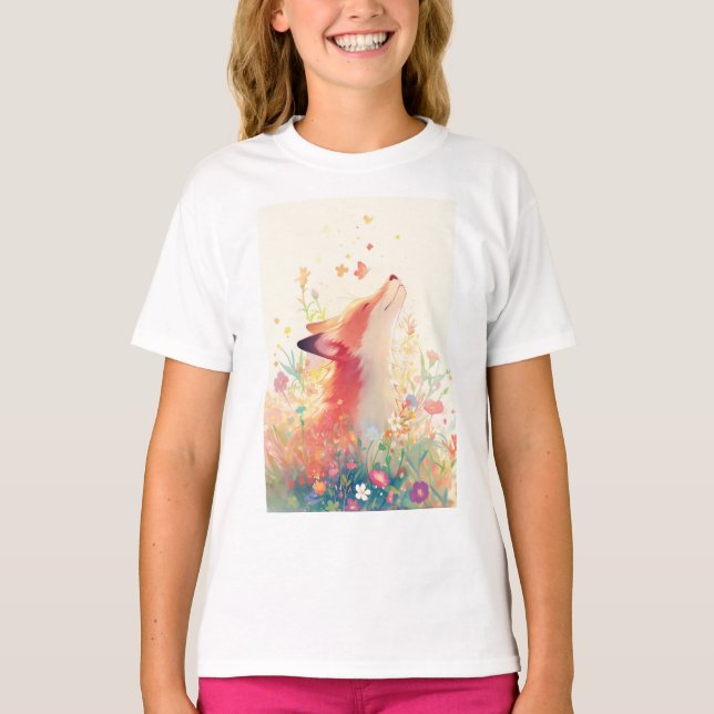 Red Fox Meadow Dreams T-Shirt (Front)