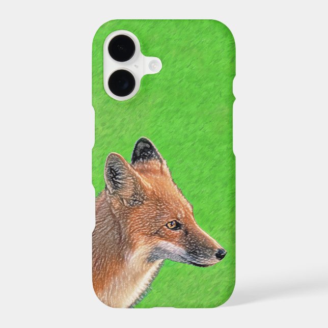 Red Fox Painting - Original Wildlife Art iPhone Case (Back)