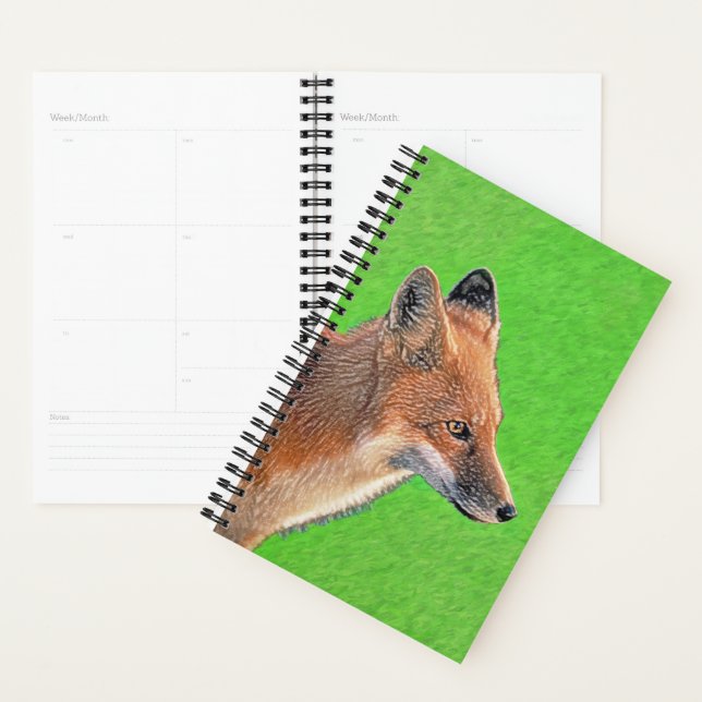 Red Fox Painting - Original Wildlife Art Planner (Display)