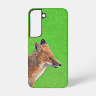 Red Fox Painting - Original Wildlife Art Samsung Galaxy Case