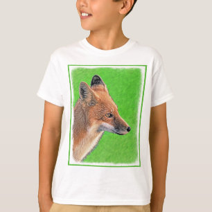 Red Fox Painting - Original Wildlife Art T-Shirt