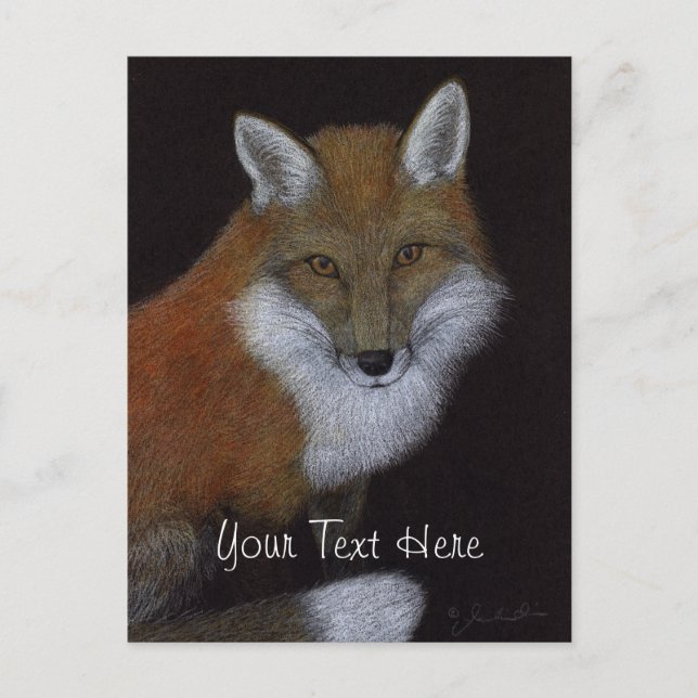 Red Fox Postcard (Front)