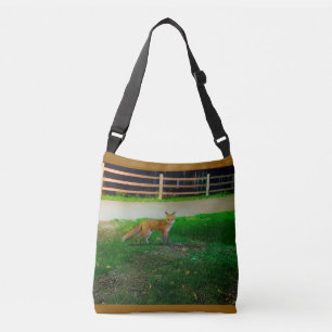 Red Fox Purse Crossbody Bag