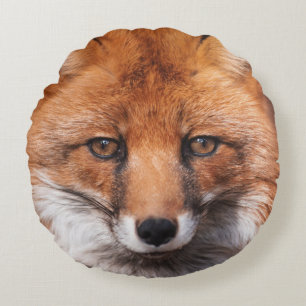 Red Fox Round Cushion
