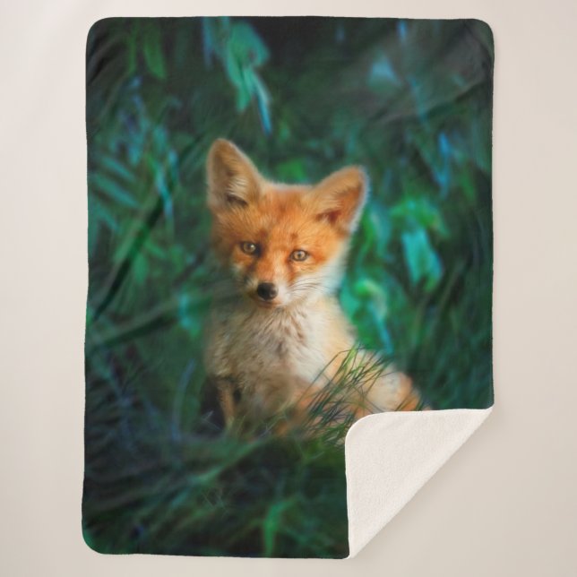 Red Fox Sherpa Blanket (Front)