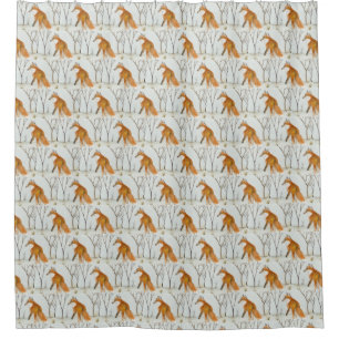 Red Fox Shower Curtain
