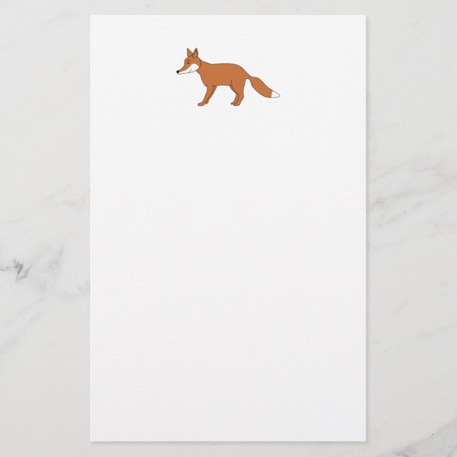 Red Fox. Stationery (Front)