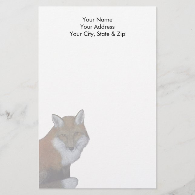 Red Fox Stationery (Front)