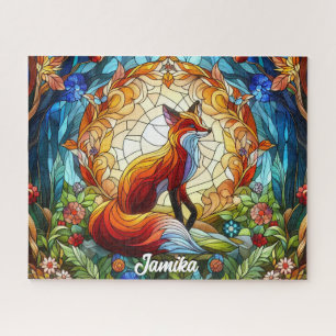  Red Fox, Sunset and Trees Jigsaw Puzzle