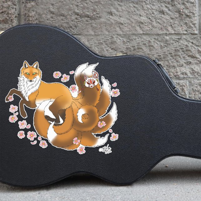 Red Fox Tails Kitsune Kasai (Creator Uploaded)