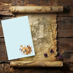 Red Fox Tails Kitsune Kasai Post-it Notes