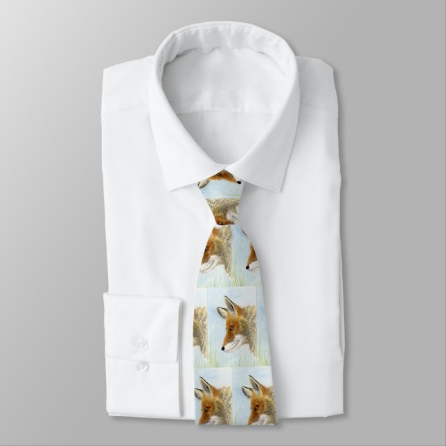 Red Fox Tie (Tied)