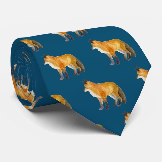Red Fox Tie (Rolled)