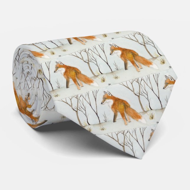 Red Fox Tie (Rolled)