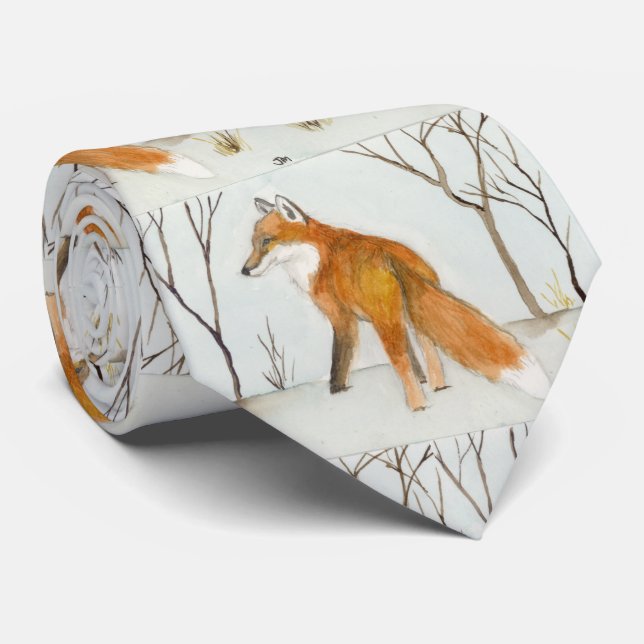 Red Fox Tie (Rolled)