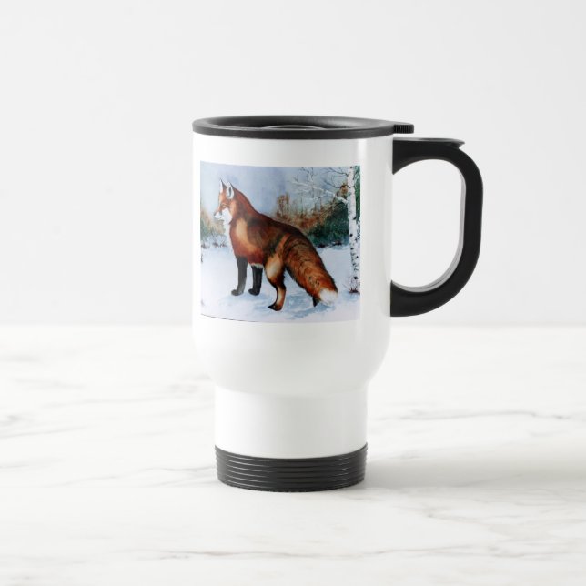 Red Fox Travel Mug (Right)