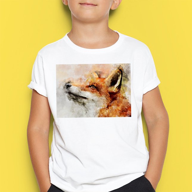 Red Fox Watercolor Portrait 01 T-Shirt (Creator Uploaded)
