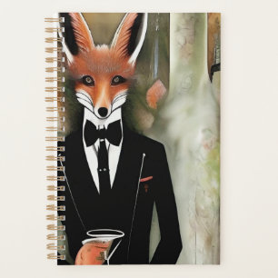 Red Fox with Martini Planner