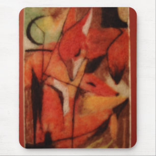 Red Foxes Mouse Pad