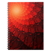 Red Fractal Pattern