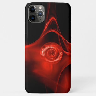 RED FRACTAL ROSE IN BLACK Case-Mate iPhone CASE