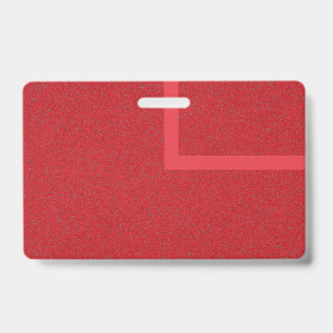 Red Frame Corner ID Badge – Customisable