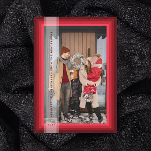 Red Framed Christmas Card