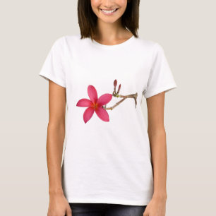 Red Frangipani flower T-Shirt