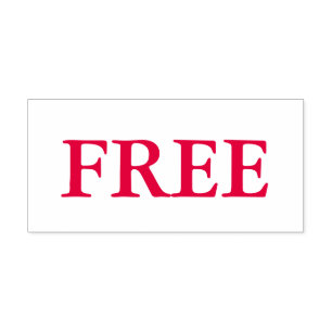 Red Free Self-inking Stamp