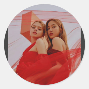 Red Freenbecky Classic Round Sticker