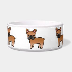 Red French Bulldog Cartoon Dog