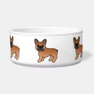 Red French Bulldog Cute Cartoon Dog