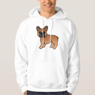 Red French Bulldog Cute Cartoon Dog Hoodie