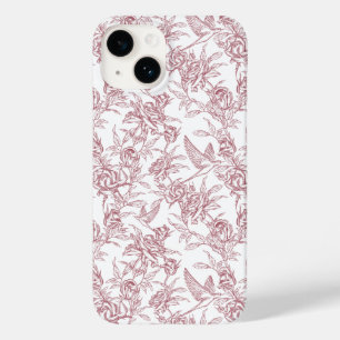 Red French Toile Case-Mate iPhone 14 Case