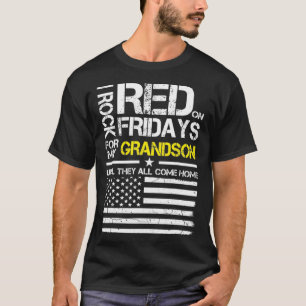 Red Friday Grandpa Grandma Gift Wear Red For My Gr T-Shirt