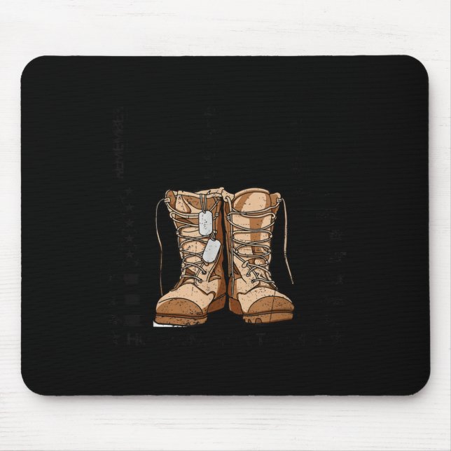 Red friday honoring troops remember everyone mouse pad (Front)