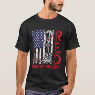 Red Friday Military Remember Everyone Deployed Arm T-Shirt